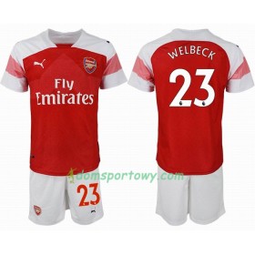 Koszulka Arsenal WELBECK 23 Dziecięcy Domowe Koszulki Piłkarskie 2018-2019 Krótki Rękaw
